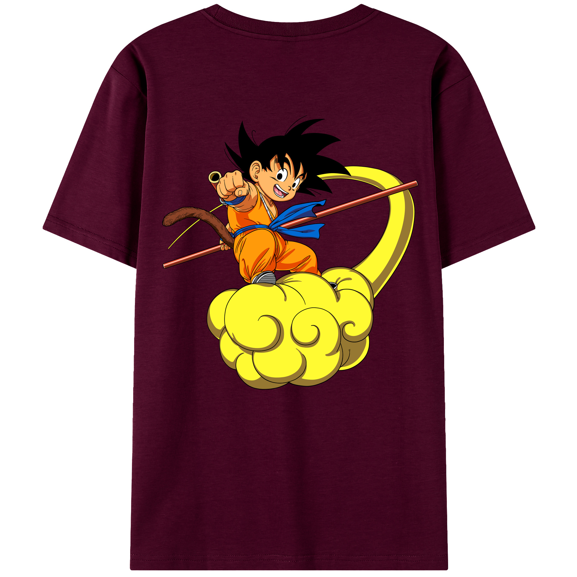 （画像用） ドラゴンボール 孫悟空（そん ごくう）Son Goku カカロット DRAGON BALL Kakarotto レディース半袖Tシャツ(バックプリント)